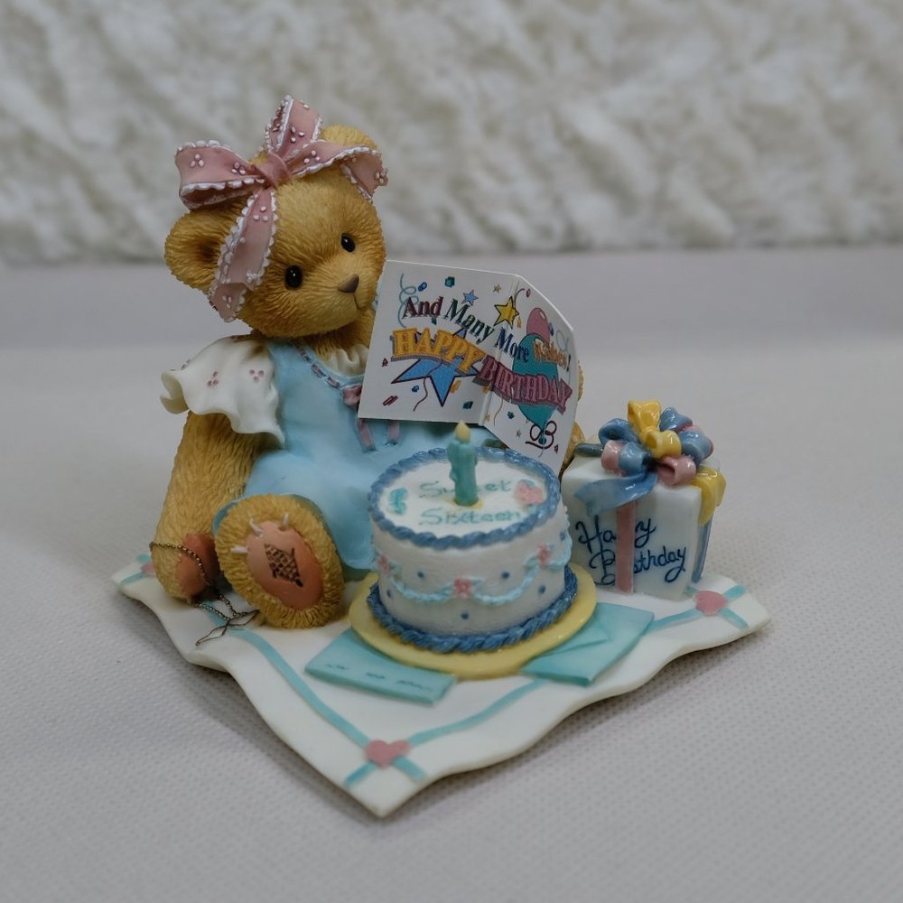 Cherished Teddies Gifts To Cherish Sweet Sixteen Bear Figurine Vintage 1997